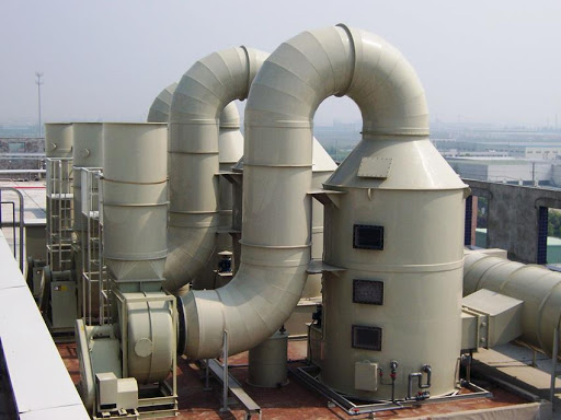 Hệ thống xử lý khí thải hơi thiếc và hơi flux đơn giản